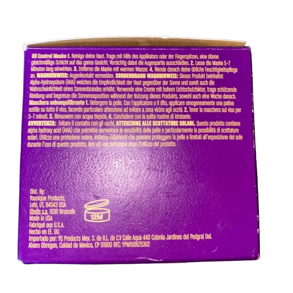 Younique Royalty Oil Control Mask 1.6 Oz. New open box